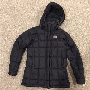 North Face Women Black Transit Jacket 600 down.